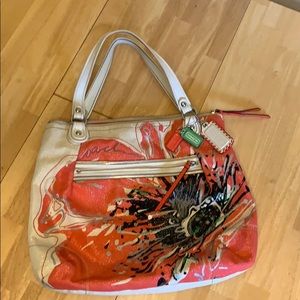 Coach poppy flower bag